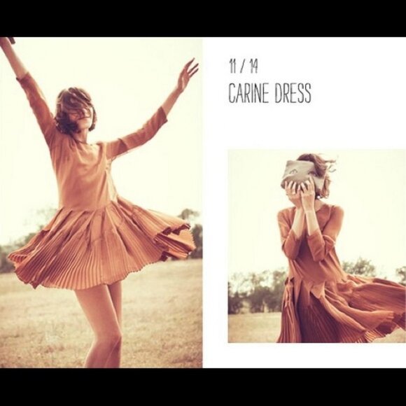 Madewell Dresses & Skirts - Madewell x Alexa Chung Carine Silk Dress sz 0
